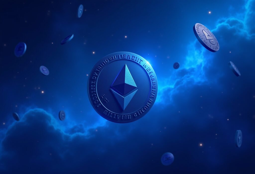 Freepik eth and other altcoins are floating in the cosmic 19543