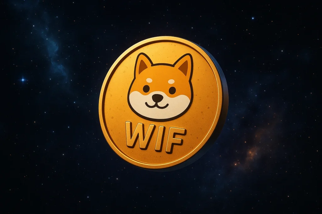 20250824 0951 WIF Token in Space simple compose 01k3dgx54kf83vrr98n46dnddv