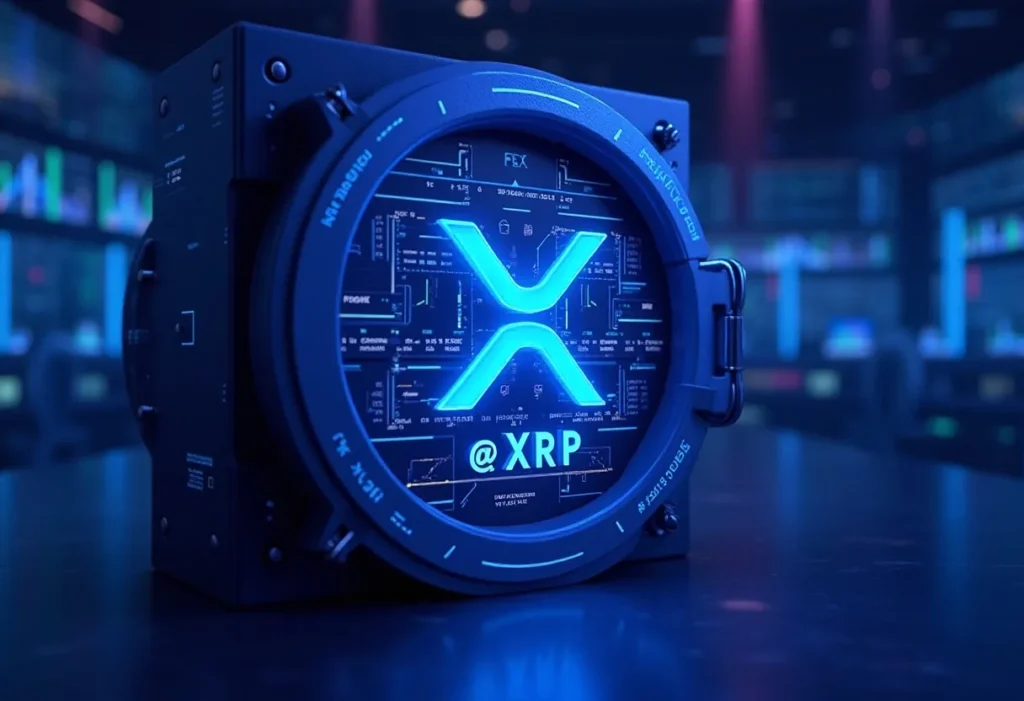 xrp token highlighted inside a digital vault wi 37633