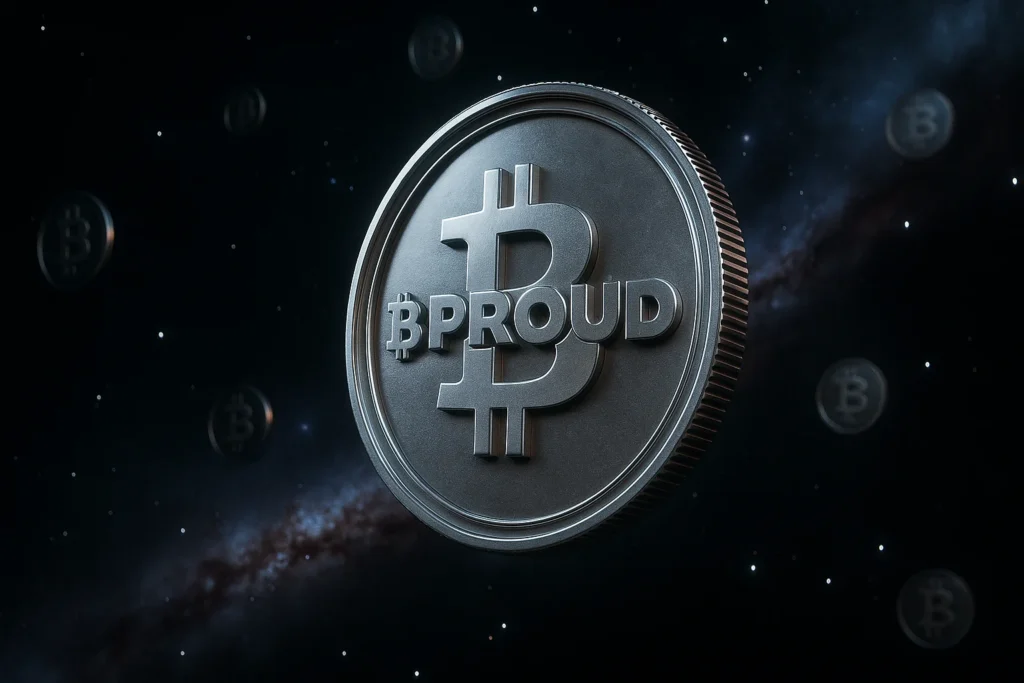 20251001 1654 BPROUD Crypto Token remix 01k6g45wjjfzyrpqsh5rkmp699