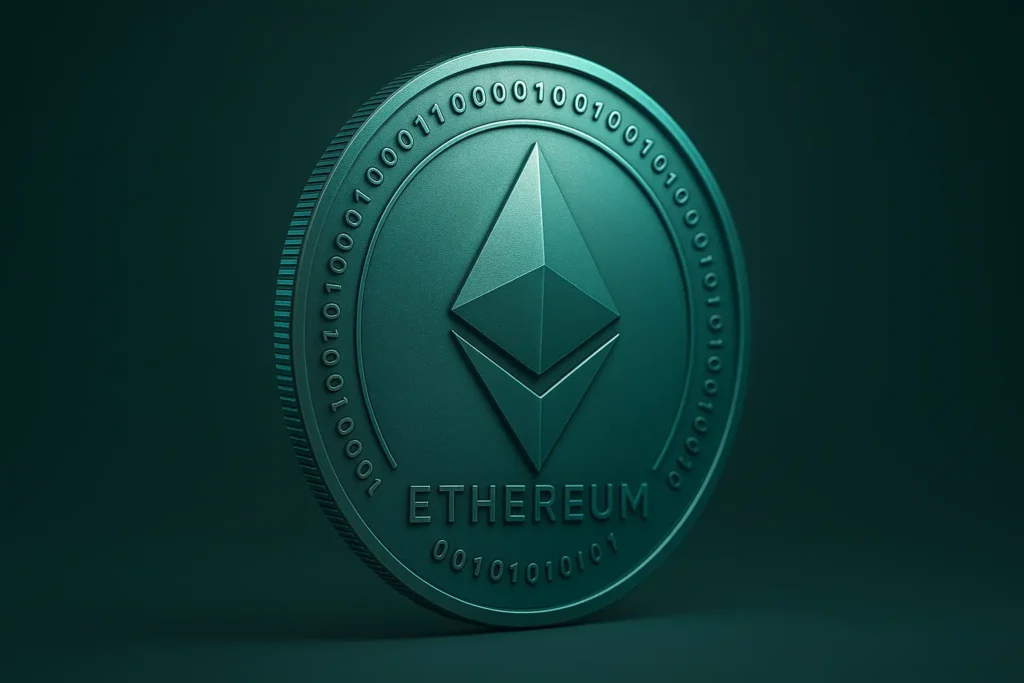 20251026 1128 Ethereum Crypto Coin remix 01k8g0xpqreye8vhzfg4mv3pv9